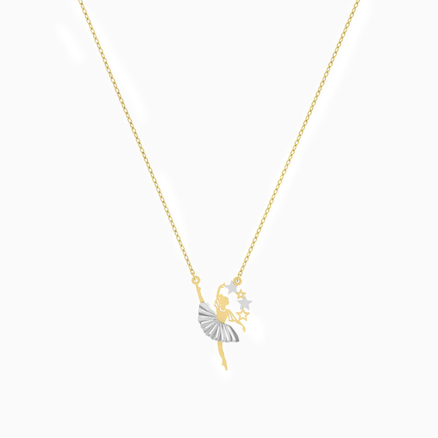 Ballerina Necklace in 18K Gold - 3 Ballerina Necklace in 18K Gold - 3