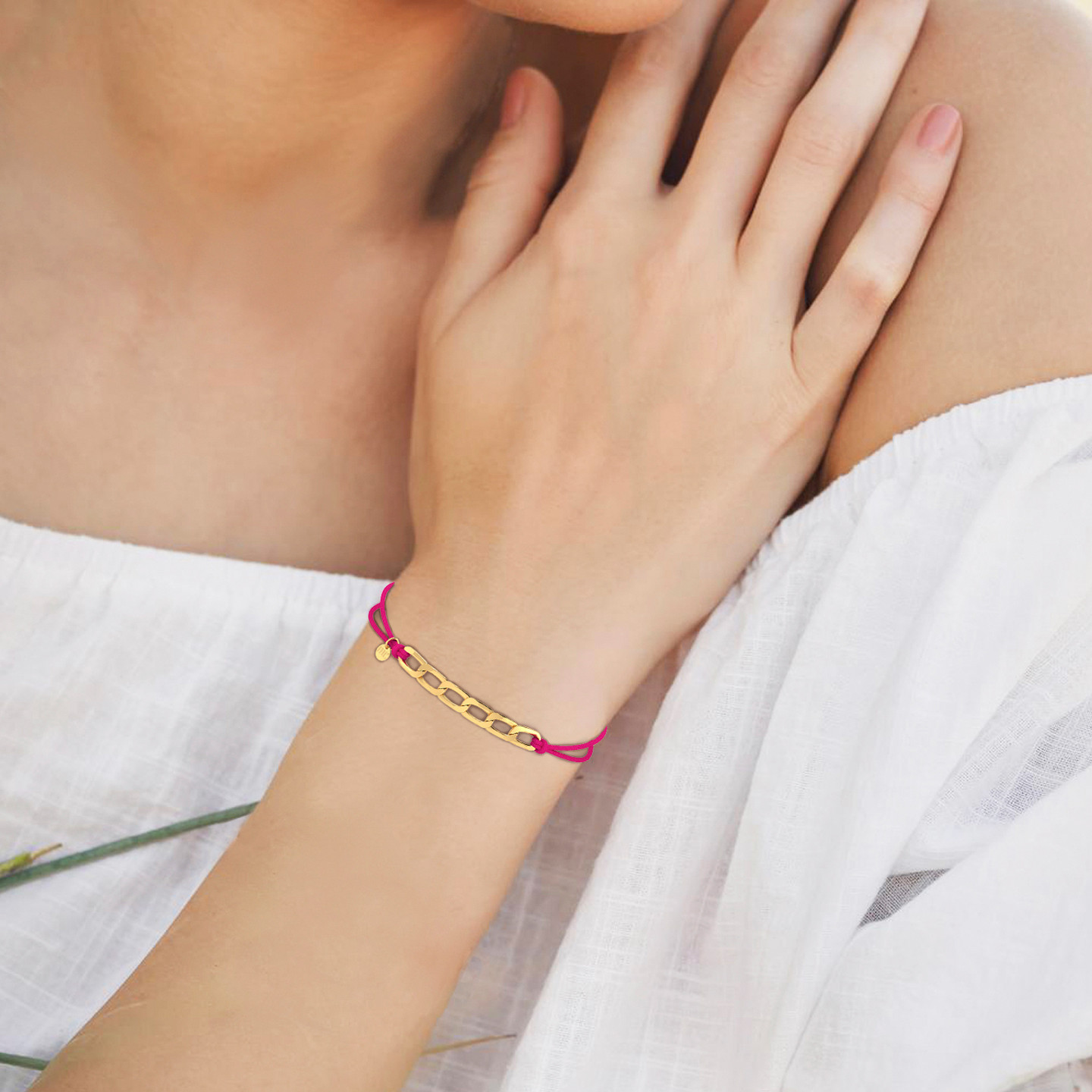 Links Cord Bracelet in 18K Gold - 4 Links Cord Bracelet in 18K Gold - 4