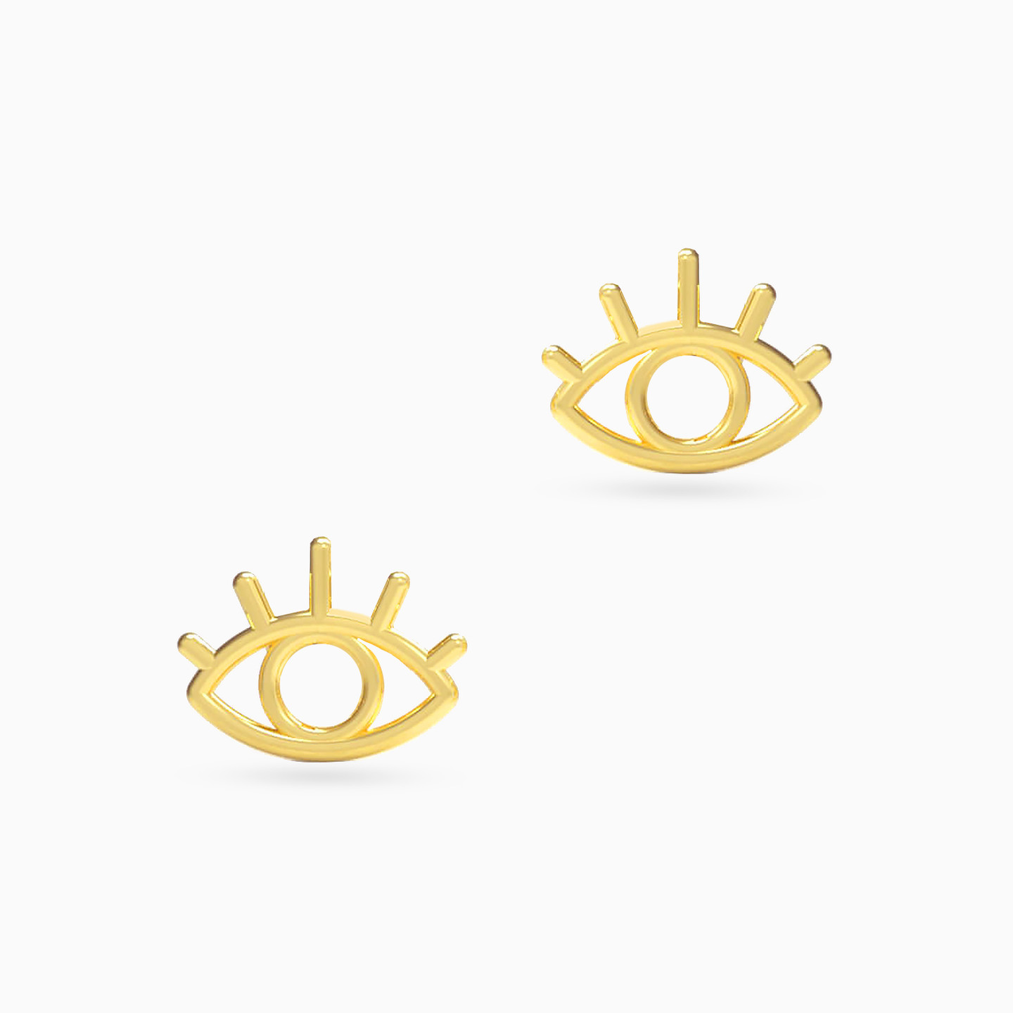 18K Gold Stud Earrings