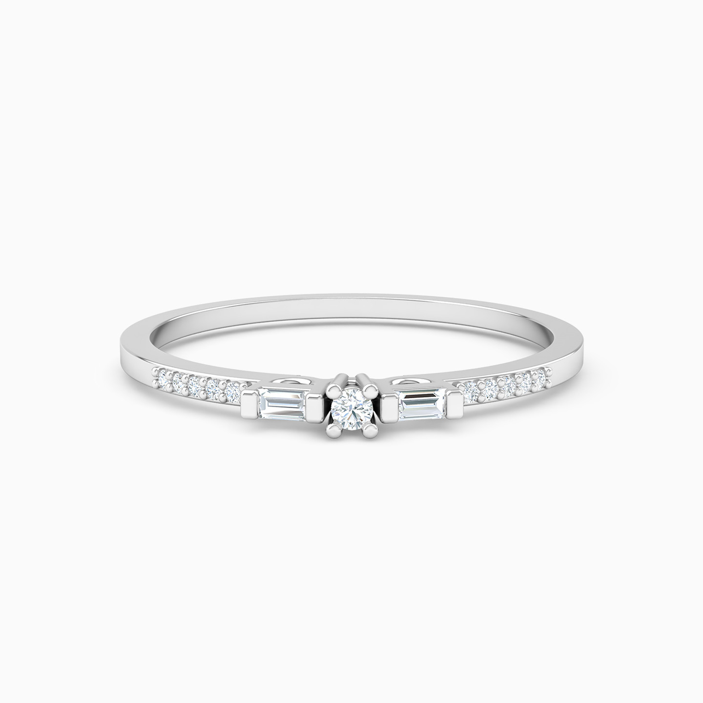 Slim Diamond Ring in 18K Gold Slim Diamond Ring in 18K Gold