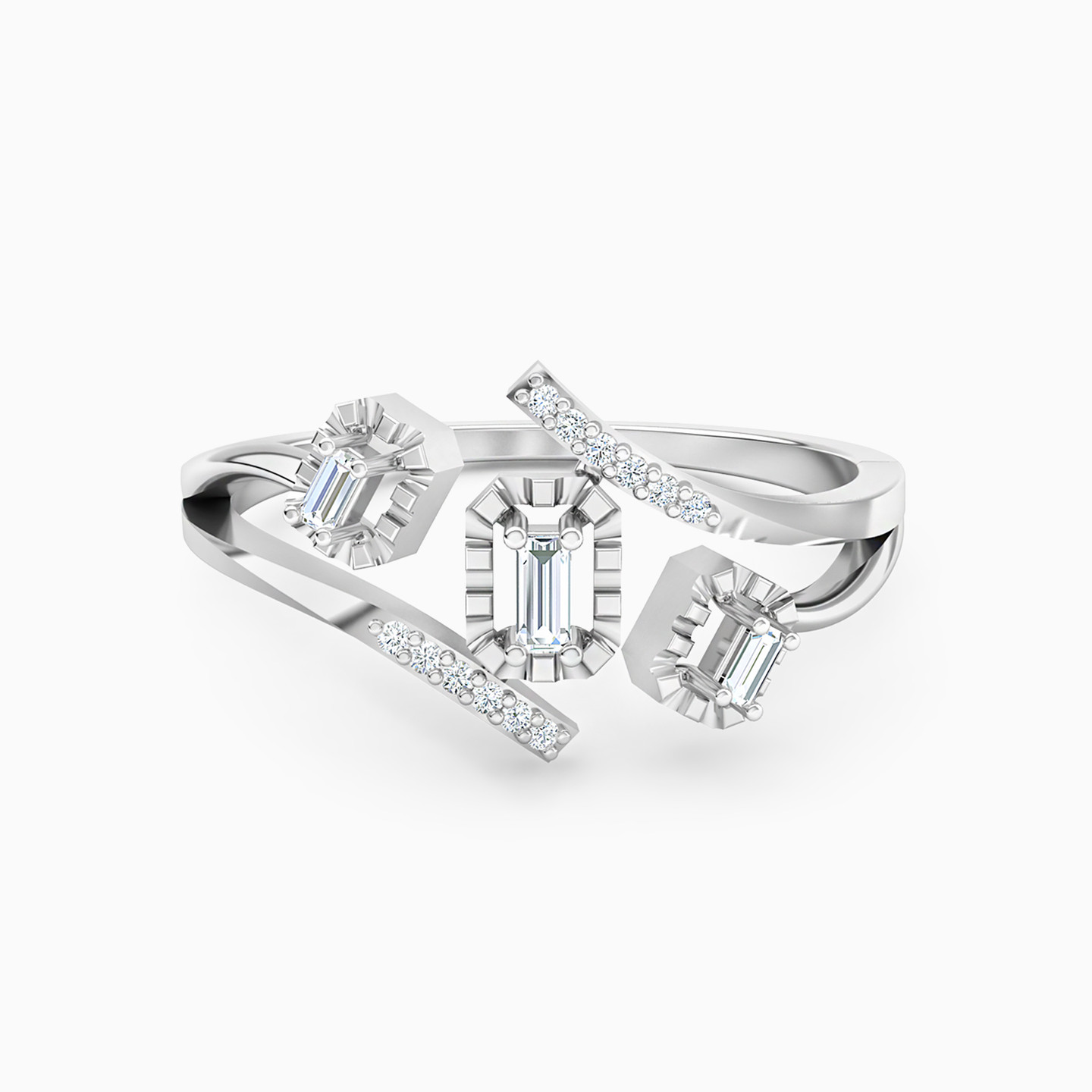 Baguette Diamond Ring in 18K Gold Baguette Diamond Ring in 18K Gold