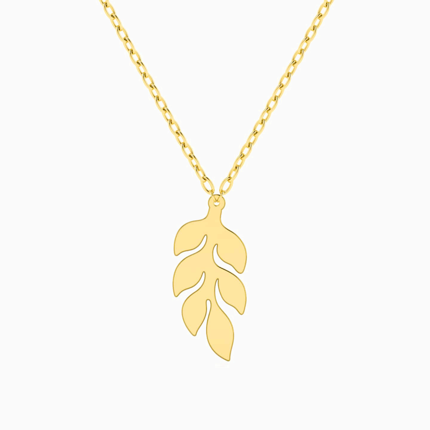 Leaf Necklace In 18K Gold Leaf Necklace In 18K Gold