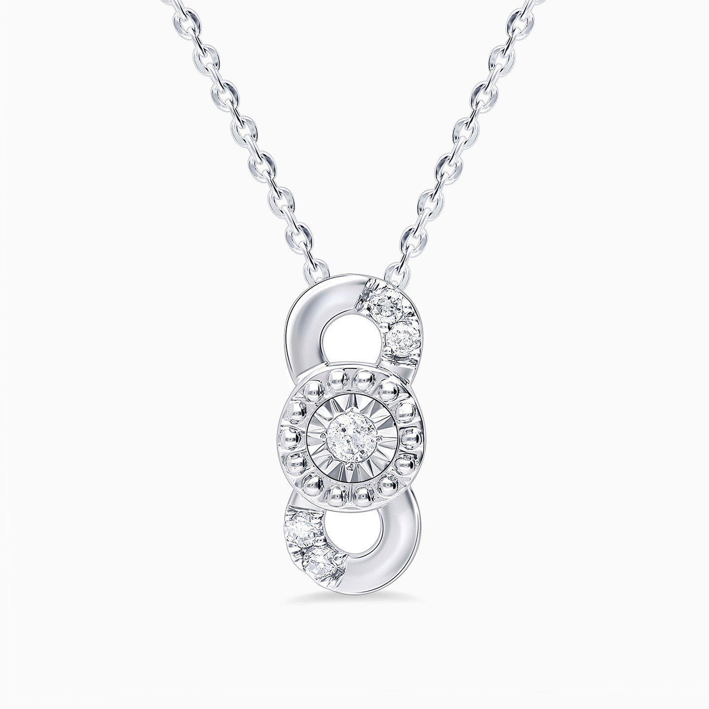 18K Gold Diamond Pendant Necklace