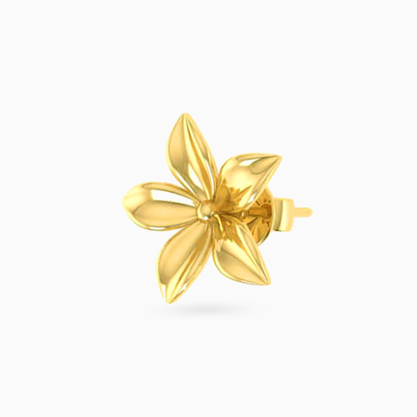 Flower Stud Earrings in 18K Gold - 3 Flower Stud Earrings in 18K Gold - 3