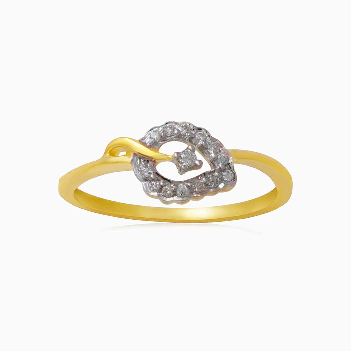 18K Gold Diamond Statement Ring