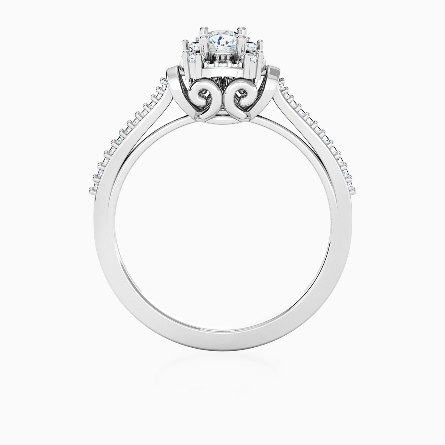 Circle Diamond Ring in 18K Gold - 5 Circle Diamond Ring in 18K Gold - 5