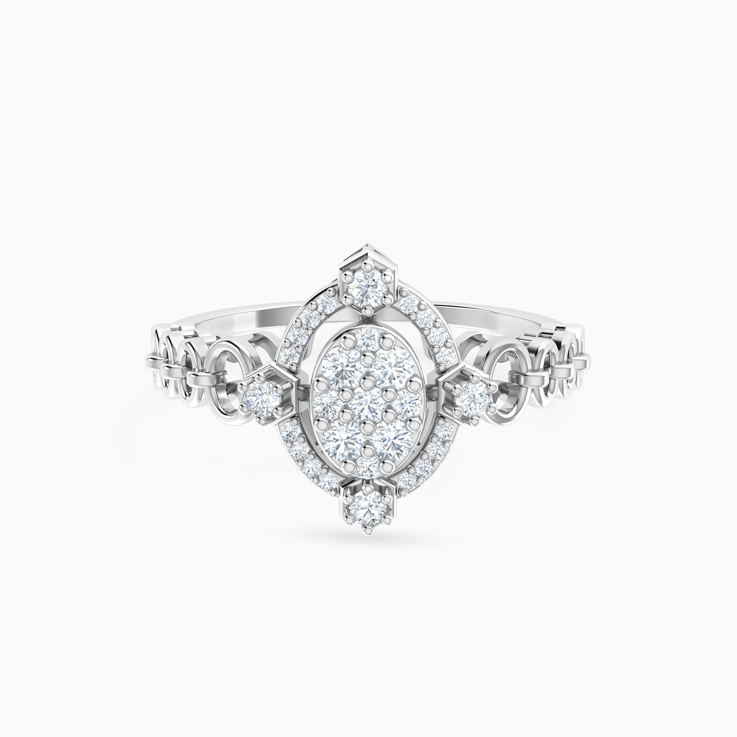 Oval Diamond Ring in 18K Gold Oval Diamond Ring in 18K Gold