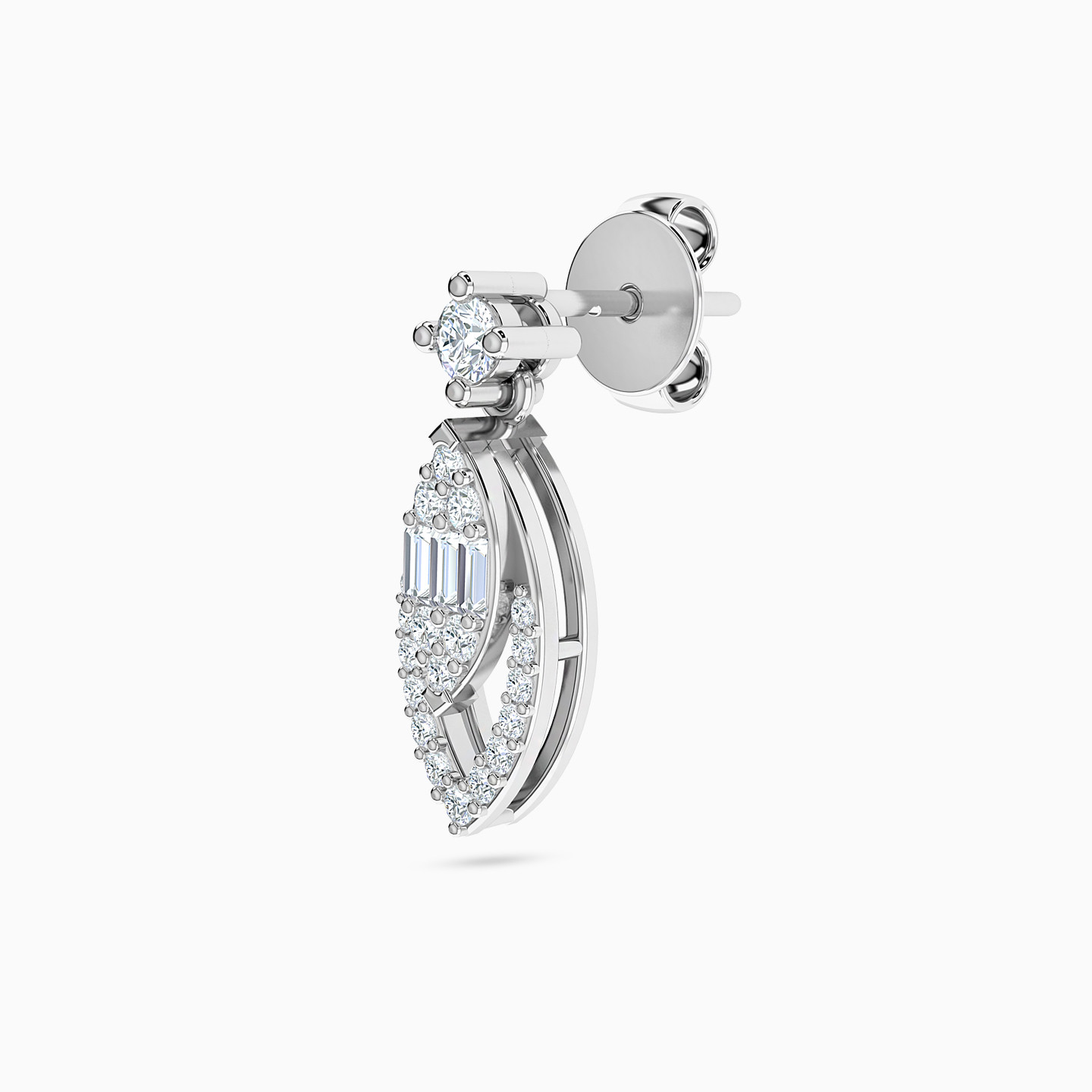 Marquise Diamond Drop Earrings in 18K Gold - 3 Marquise Diamond Drop Earrings in 18K Gold - 3