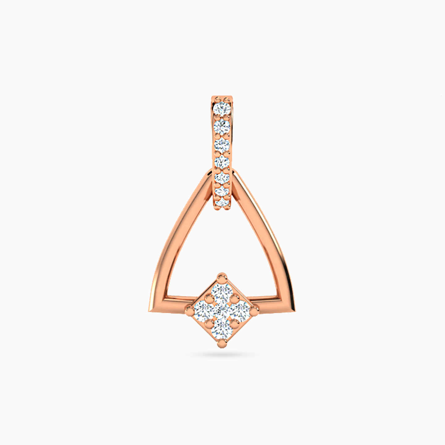 18K Gold Diamond Pendant