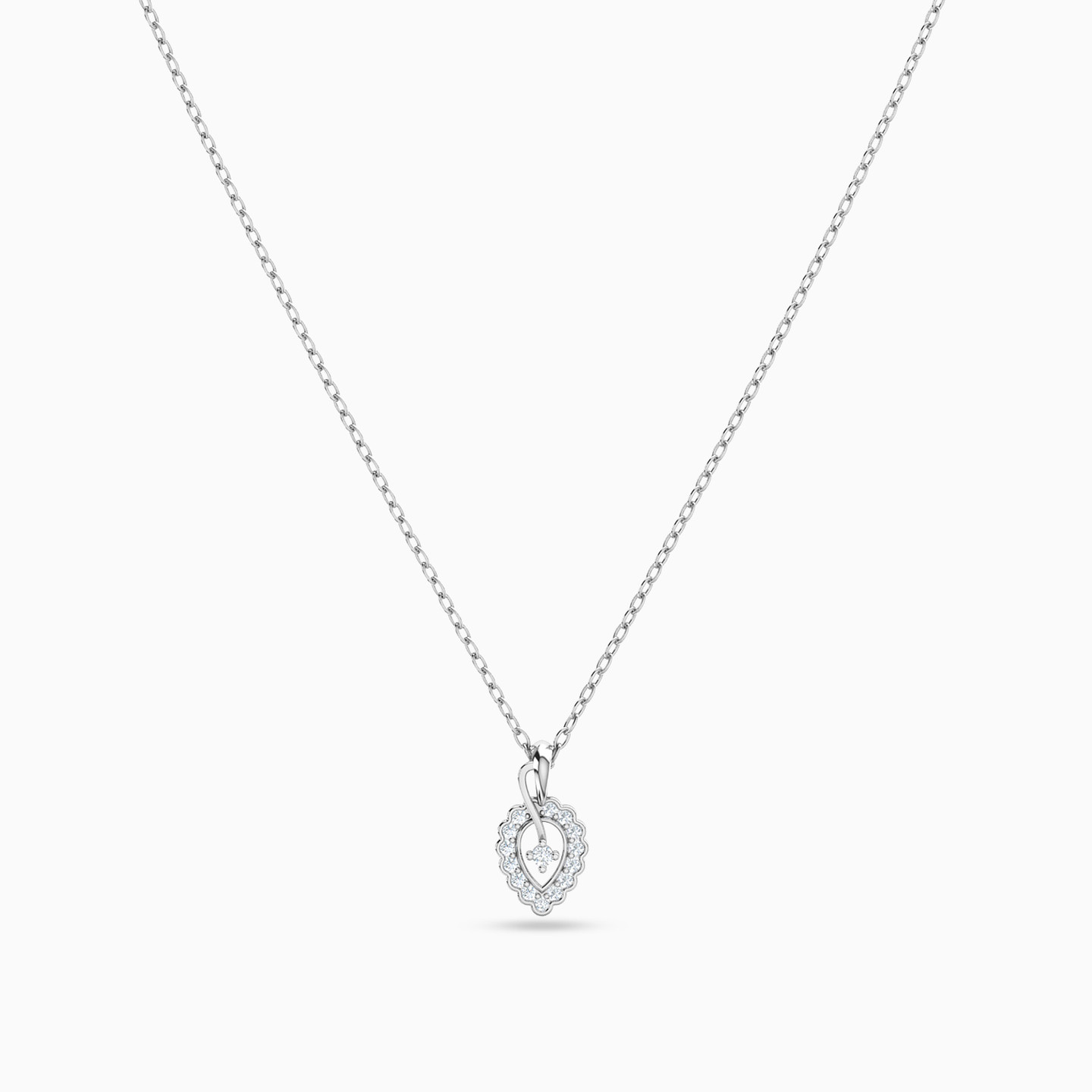 18K Gold Diamond Pendant - 3