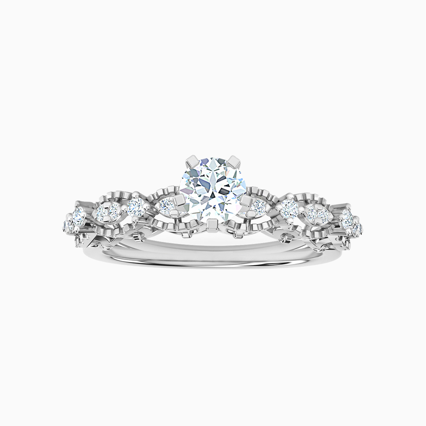 18K Gold Diamond Solitaire Ring