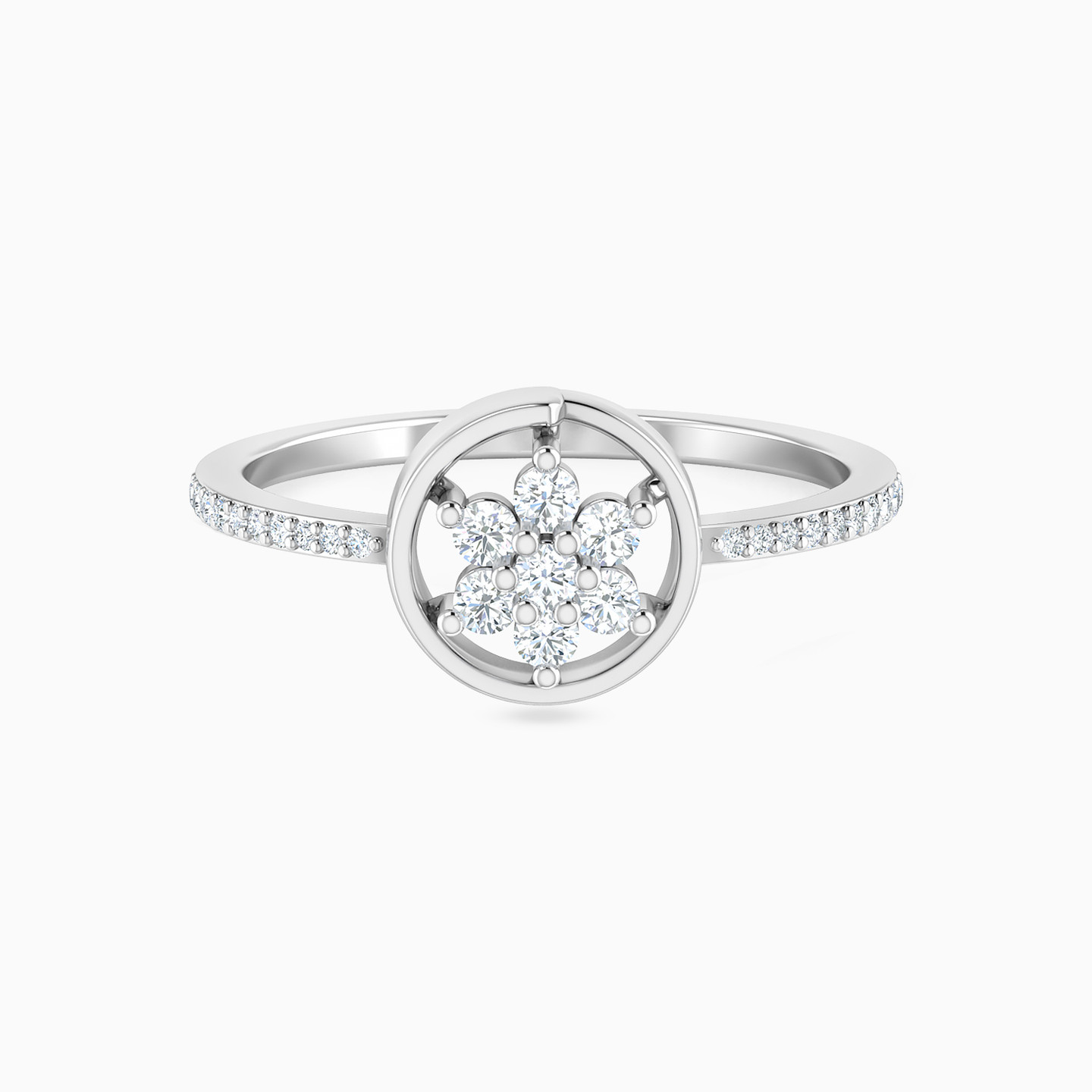 Circle Diamond Ring in 18K Gold Circle Diamond Ring in 18K Gold