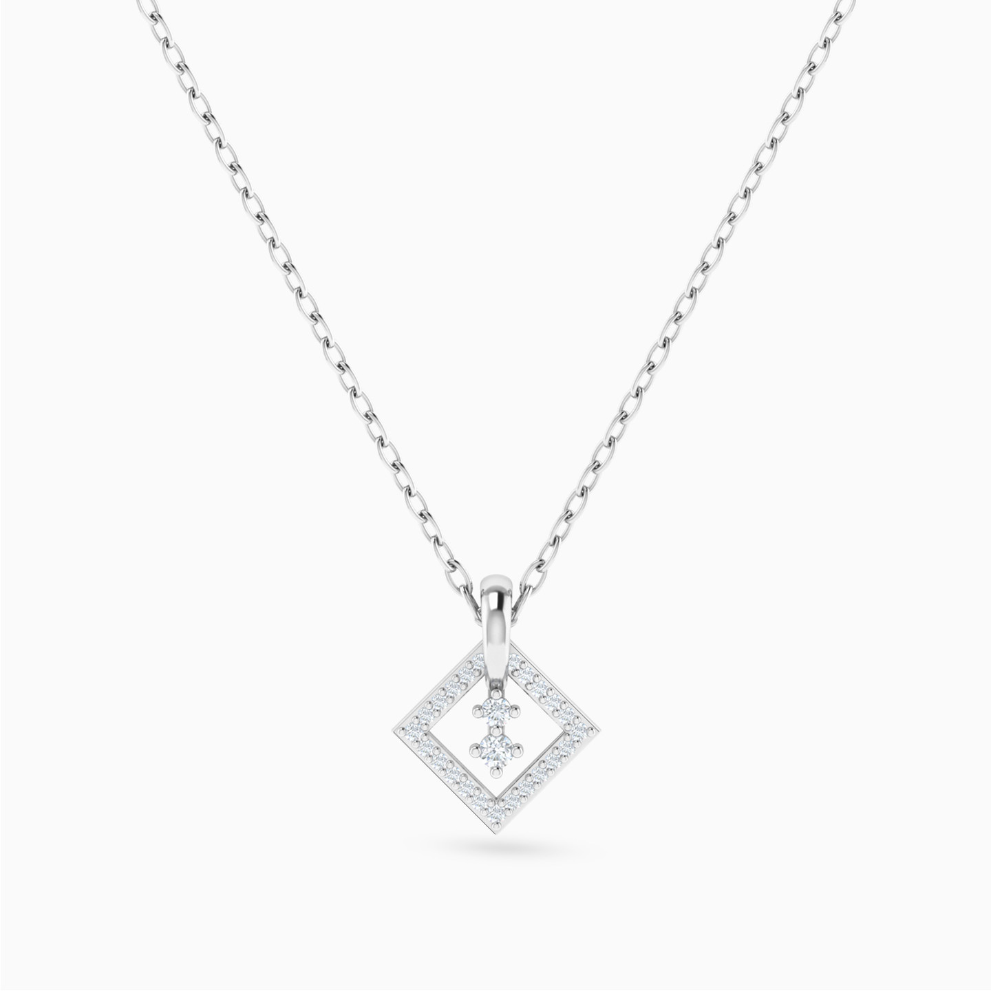 سلسلة ذهب مربعة عيار 18 قيراط مزينة بالألماس سلسلة ذهب مربعة عيار 18 قيراط مزينة بالألماس