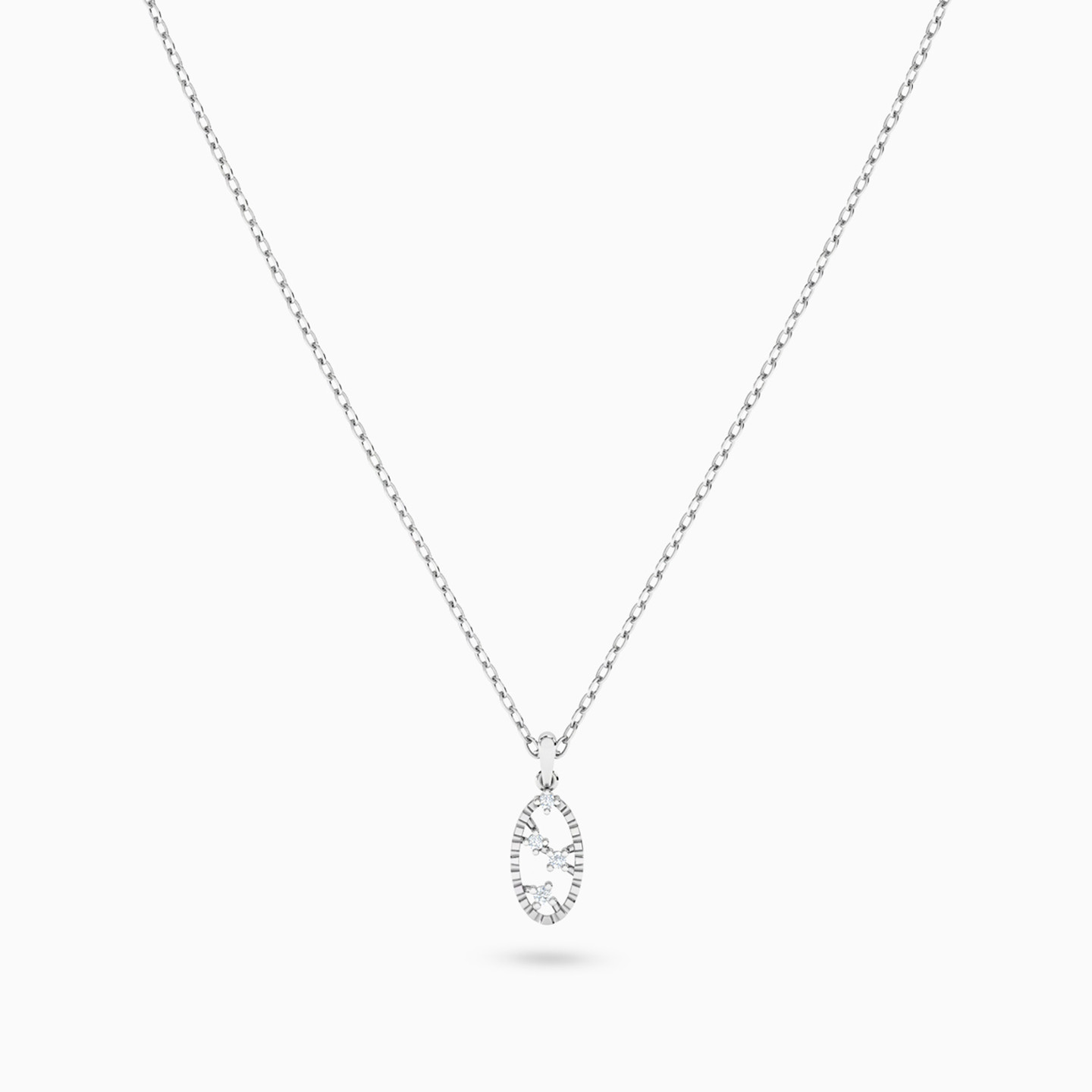 18K Gold Diamond Pendant Necklace - 3