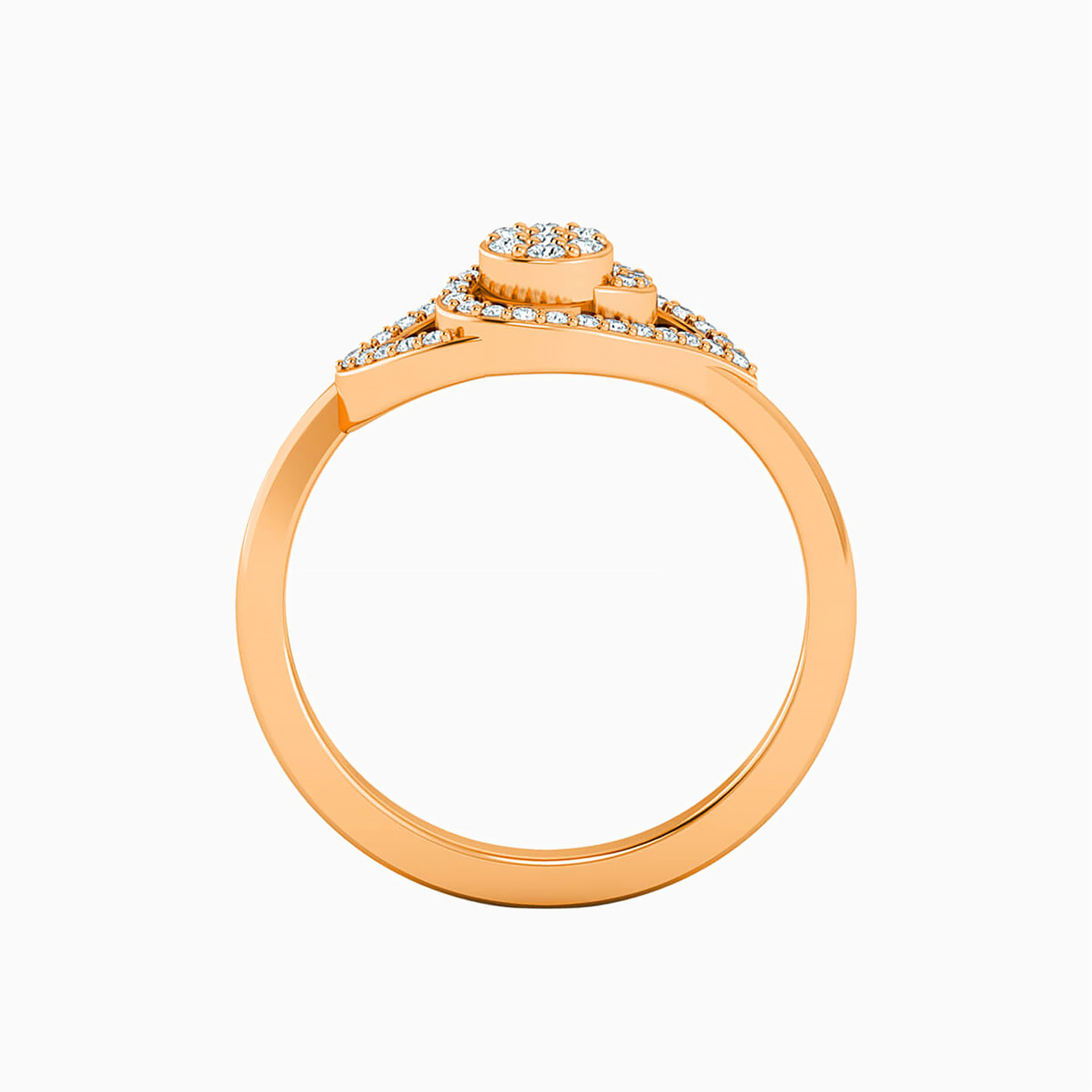 18K Gold Diamond Statement Ring - 3