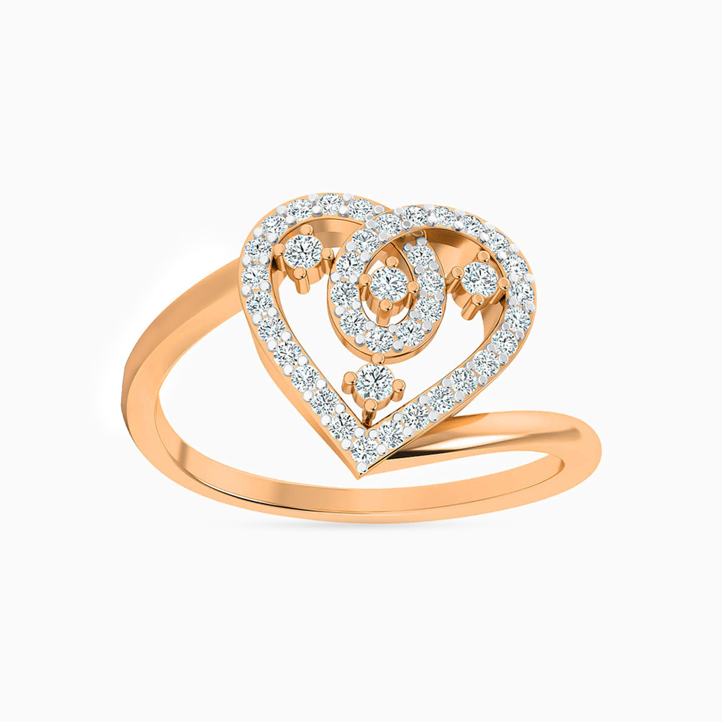 Heart Diamond Ring in 18K Gold Heart Diamond Ring in 18K Gold