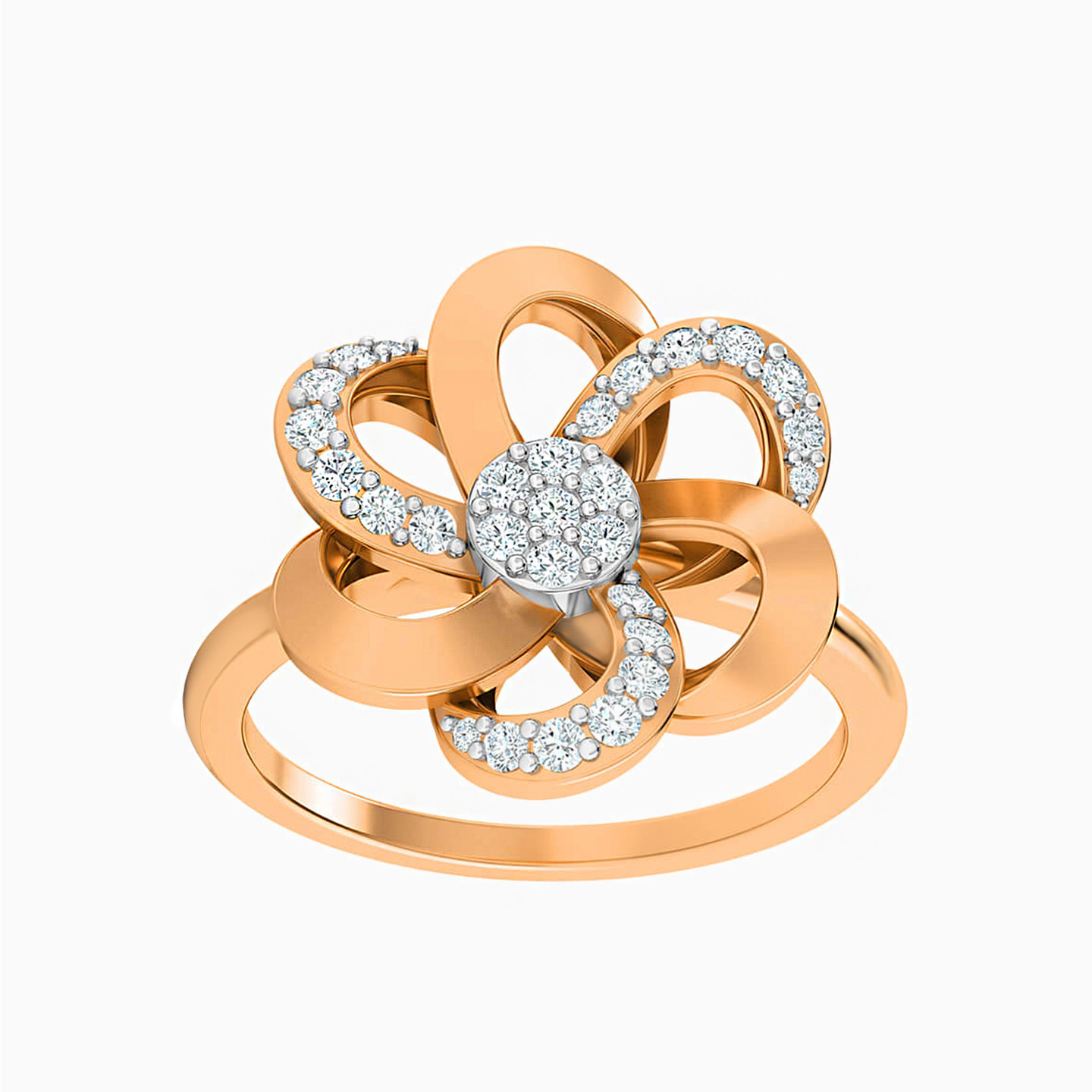 18K Gold Diamond Statement Ring