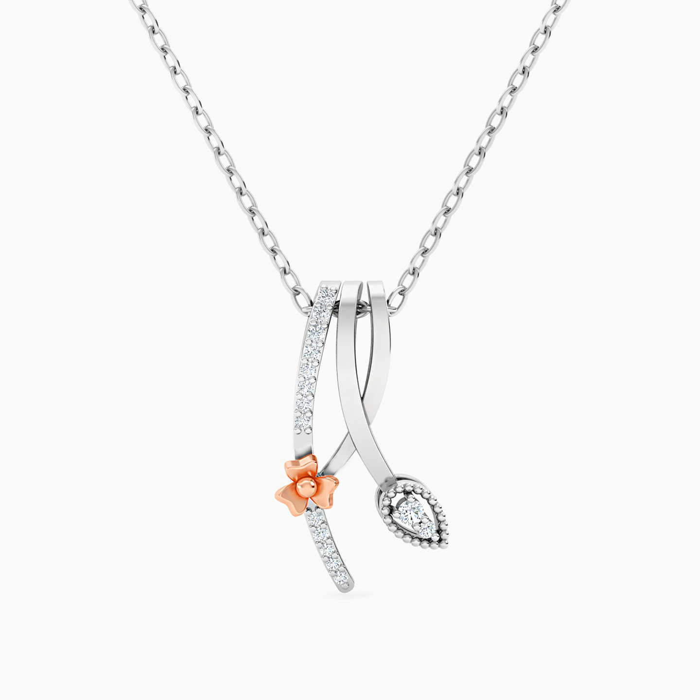 Leaf Diamond Necklace in 18K Gold Leaf Diamond Necklace in 18K Gold