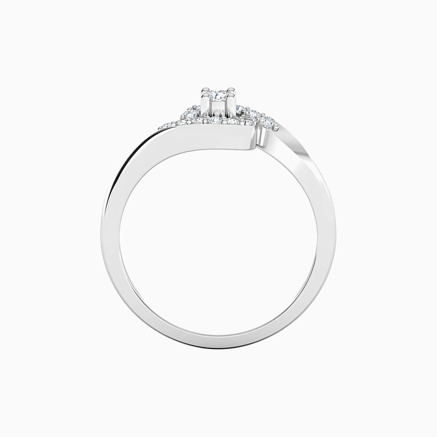 Circle Diamond Ring in 18K Gold - 3 Circle Diamond Ring in 18K Gold - 3
