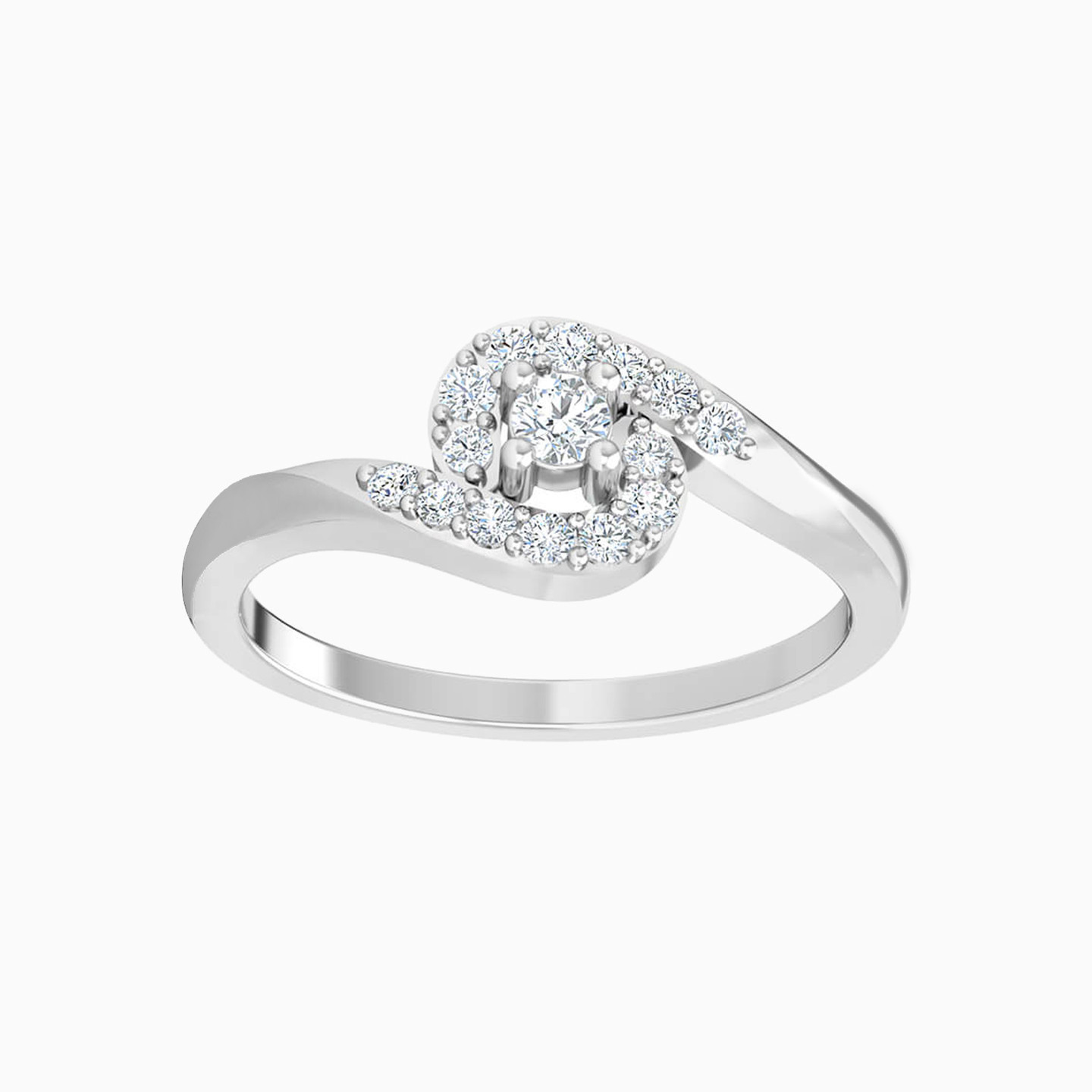 Circle Diamond Ring in 18K Gold Circle Diamond Ring in 18K Gold