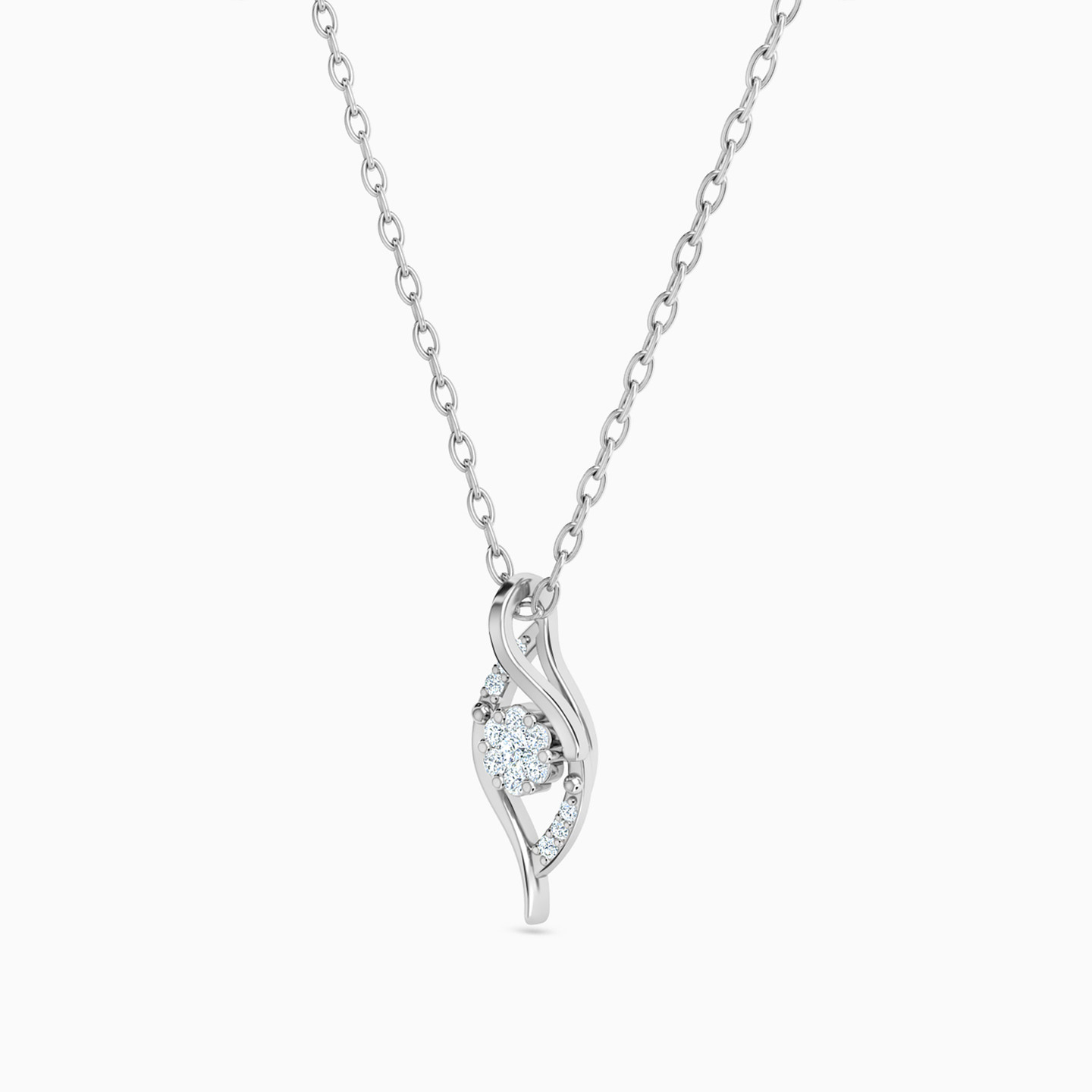 Marquise Diamond Pendant in 18K Gold - 2 Marquise Diamond Pendant in 18K Gold - 2