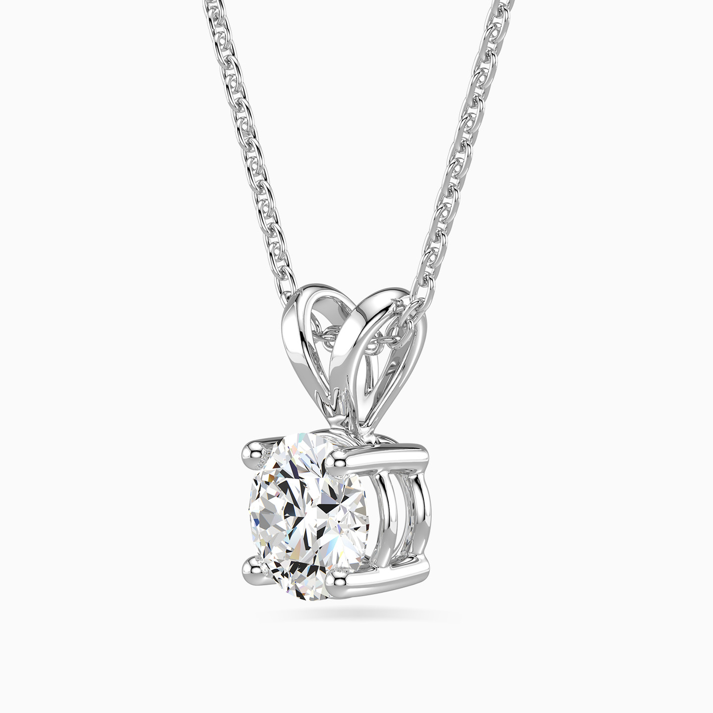 Brilliant Lab Grown Diamond Necklace in 18K Gold - 2 Brilliant Lab Grown Diamond Necklace in 18K Gold - 2