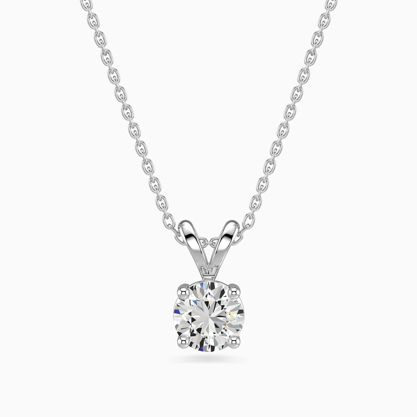 Brilliant Lab Grown Diamond Necklace in 18K Gold - 3 Brilliant Lab Grown Diamond Necklace in 18K Gold - 3