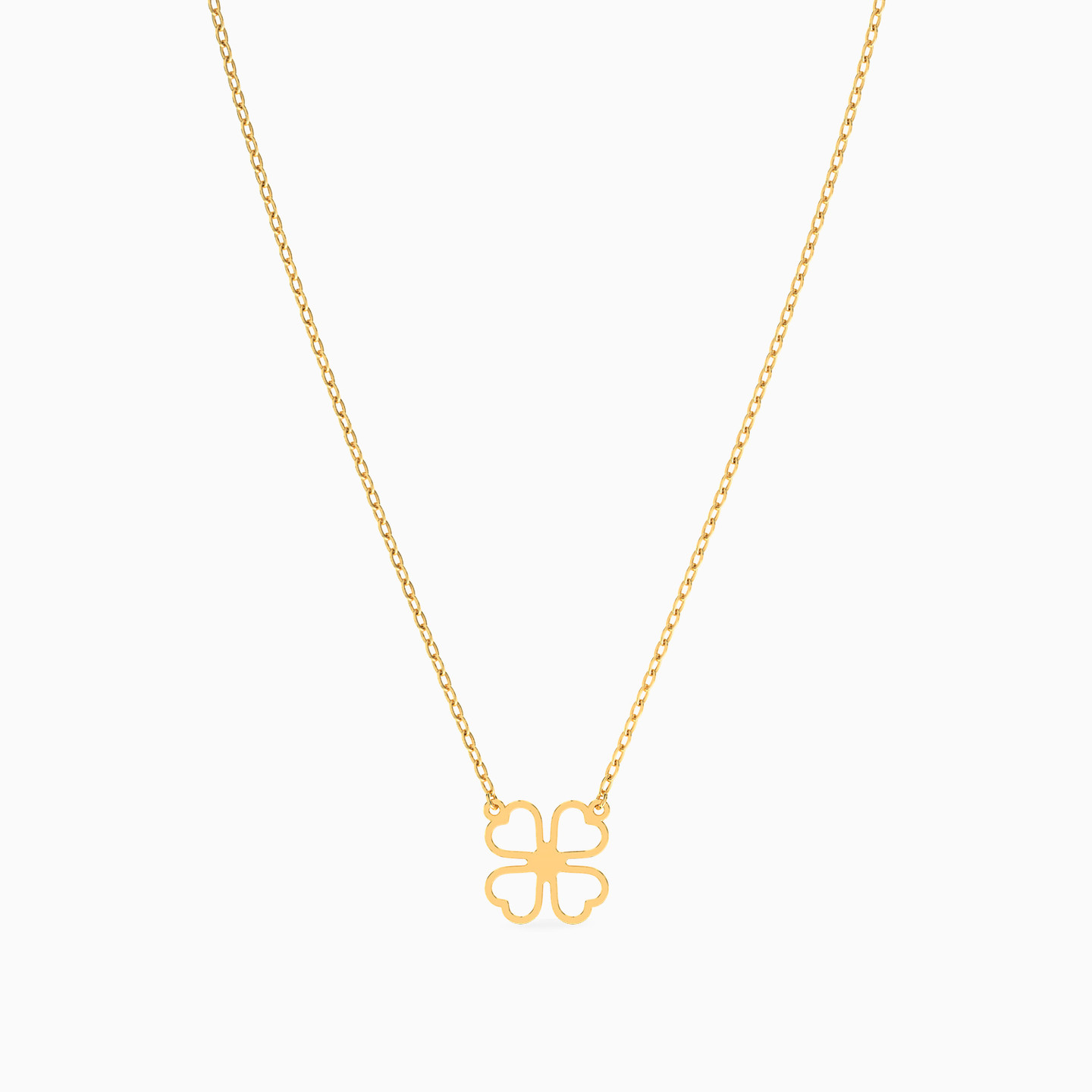 Flower Necklace in 14K Gold - 3 Flower Necklace in 14K Gold - 3
