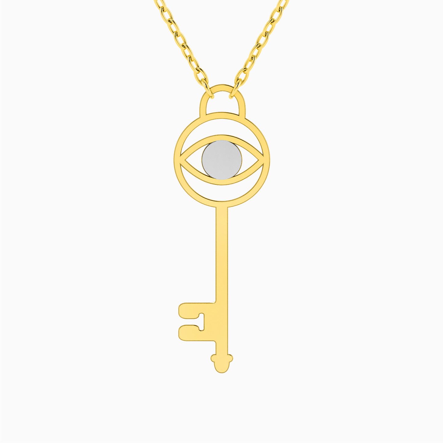 Key Necklace In 18K Gold