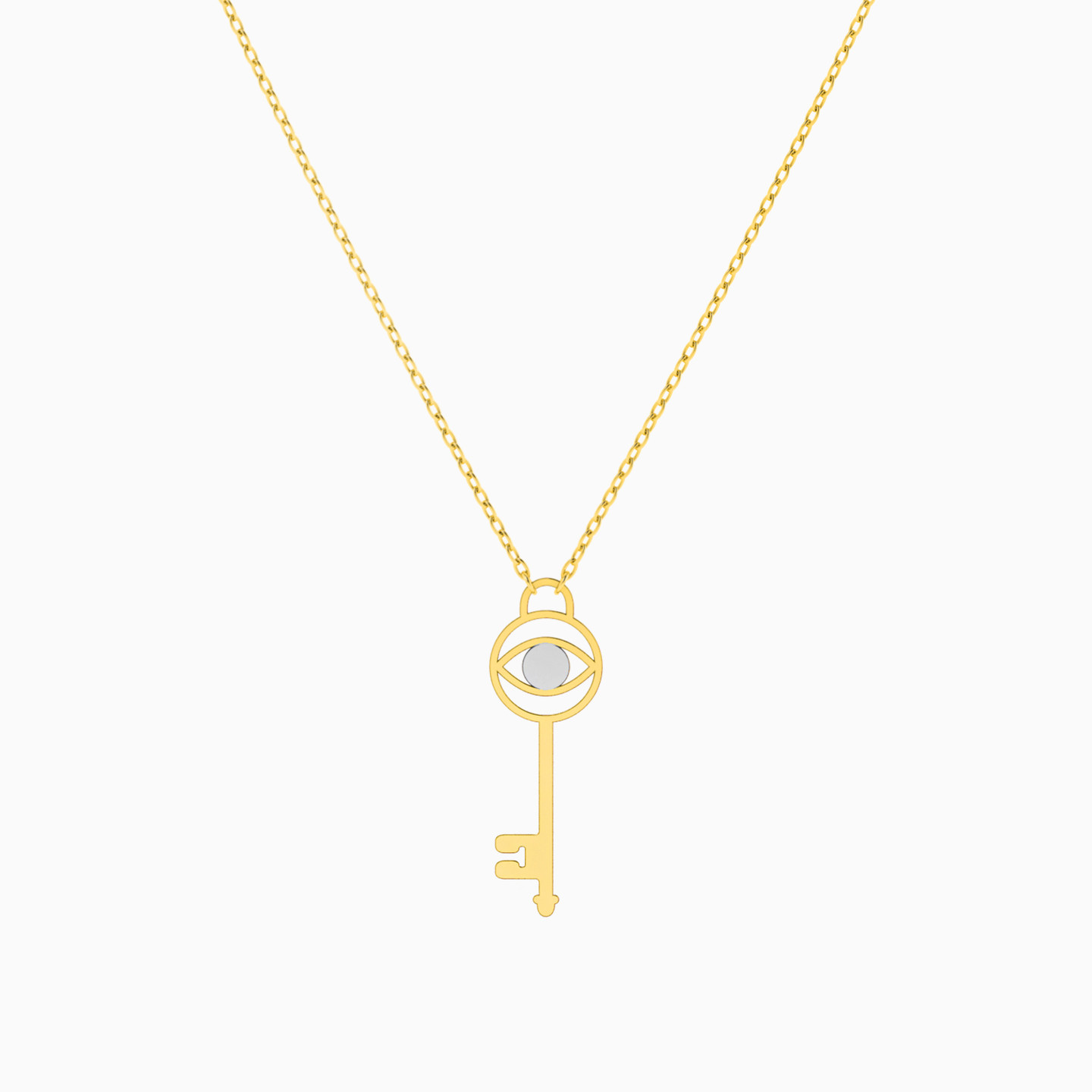 Key Necklace In 18K Gold - 3