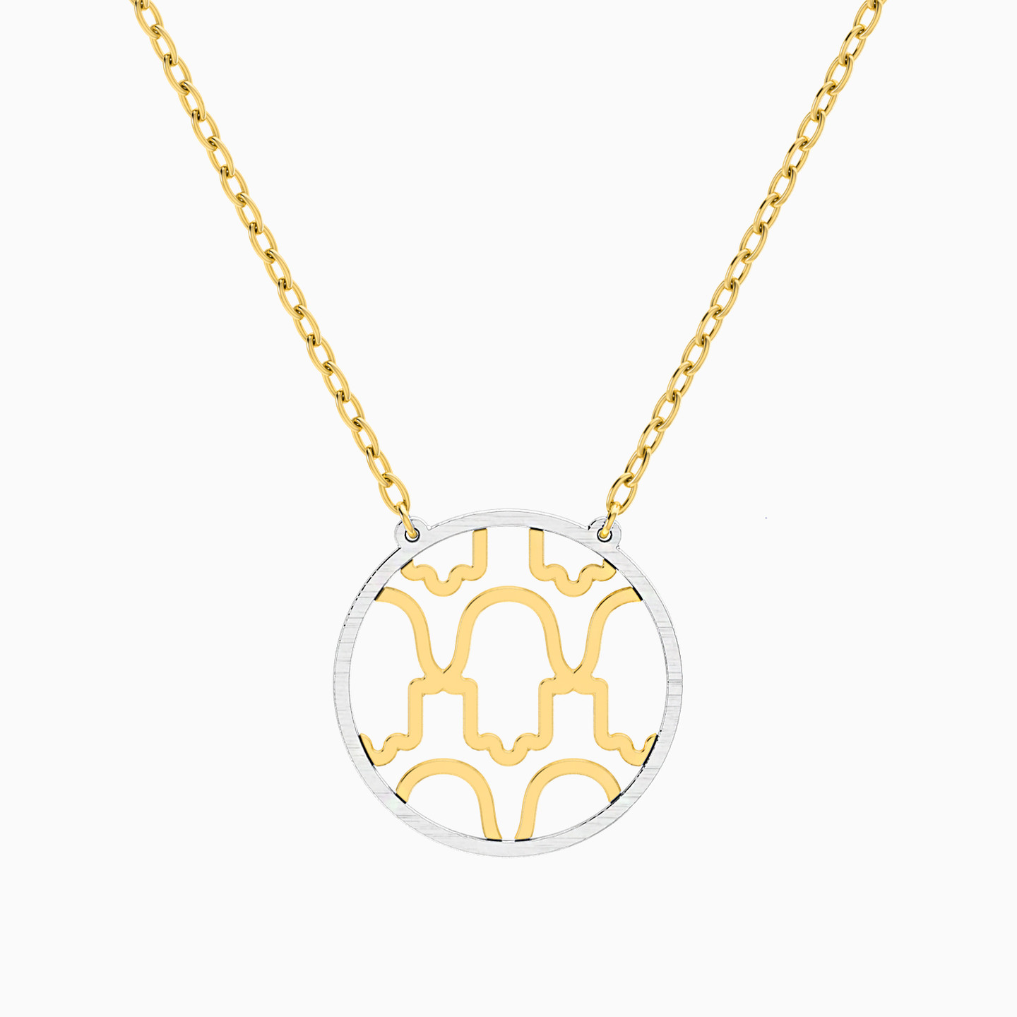 Hamsa Necklace In 18K Gold