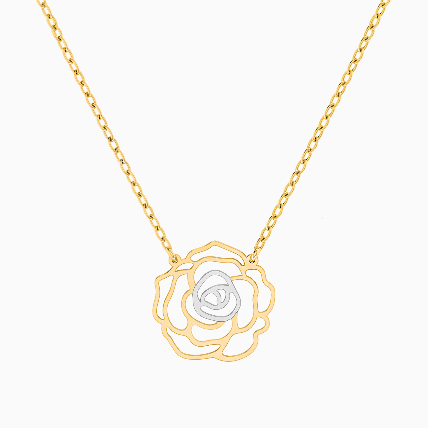Rose Necklace in 18K Gold Rose Necklace in 18K Gold