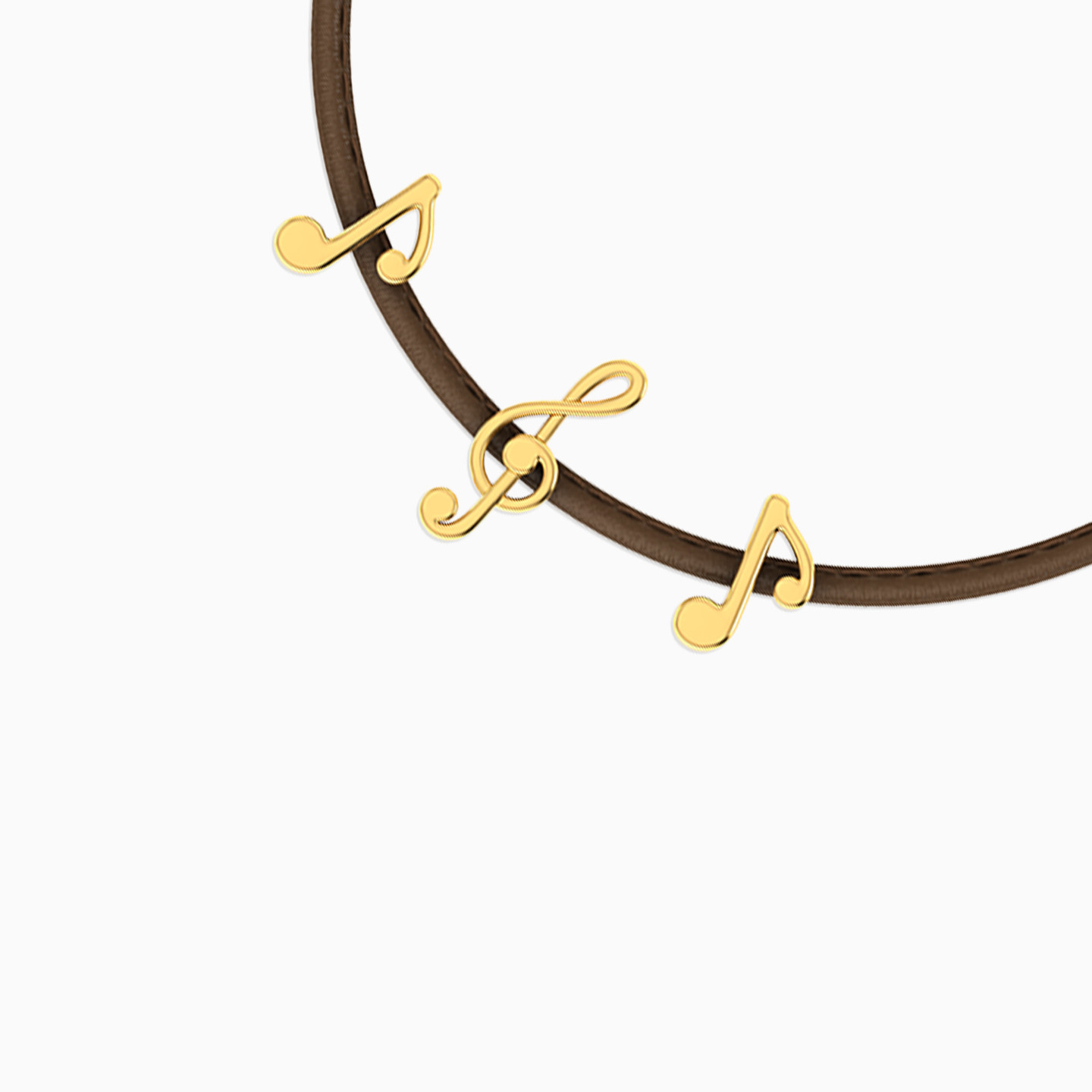 أسورة مفتوحة ذهب نوتات موسيقية عيار 18 قيراط - 3 أسورة مفتوحة ذهب نوتات موسيقية عيار 18 قيراط - 3