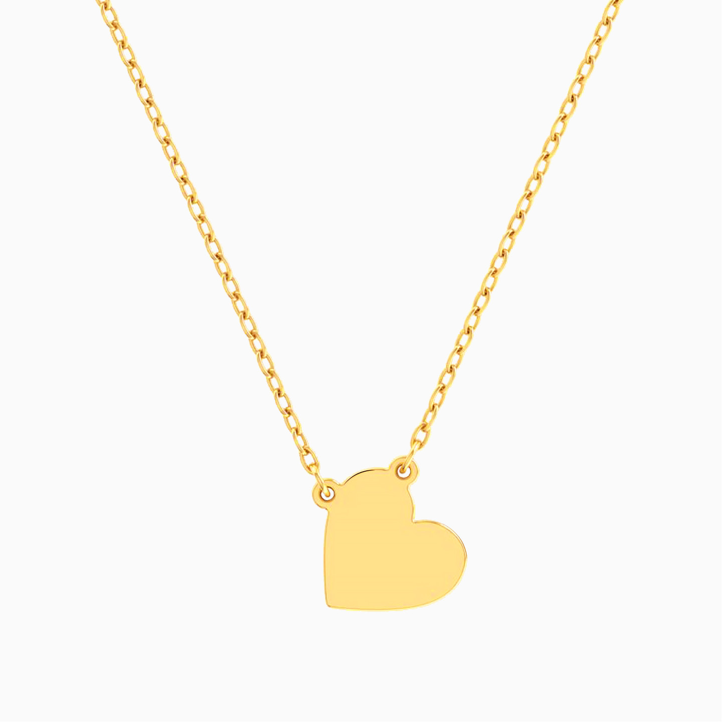 Heart Necklace In 18K Gold