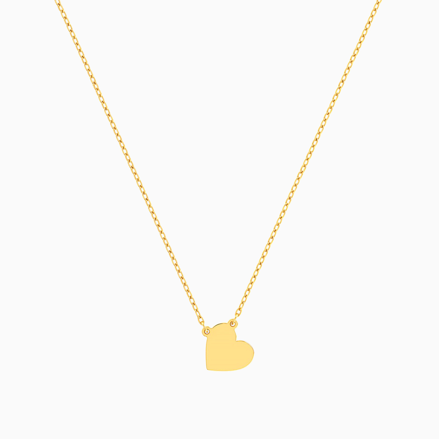 Heart Necklace In 18K Gold - 2