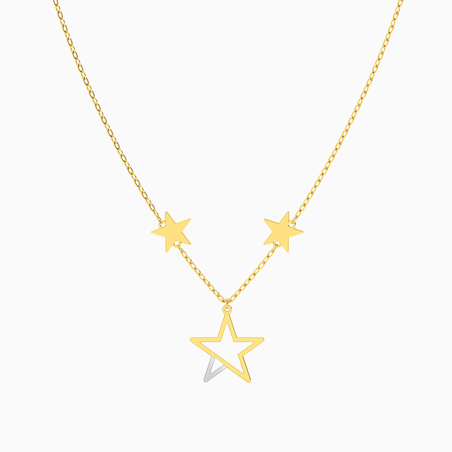 سلسلة ذهب نجمة عيار 18 قيراط - 3 سلسلة ذهب نجمة عيار 18 قيراط - 3