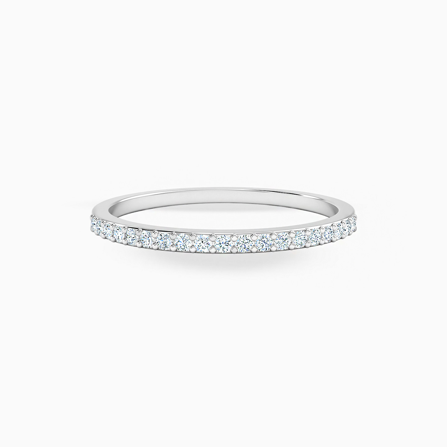 خاتم إتيرنتي ذهب رفيع عيار 18 قيراط مزين بالألماس  