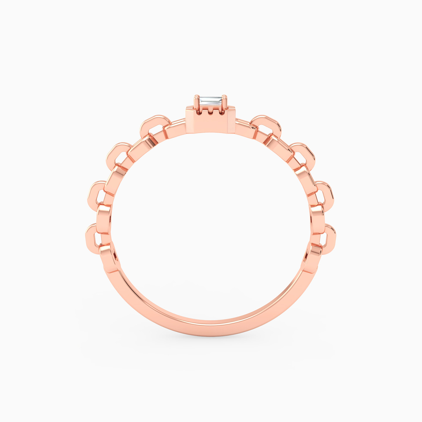 Baguette Diamond Ring in 18K Gold - 3 Baguette Diamond Ring in 18K Gold - 3