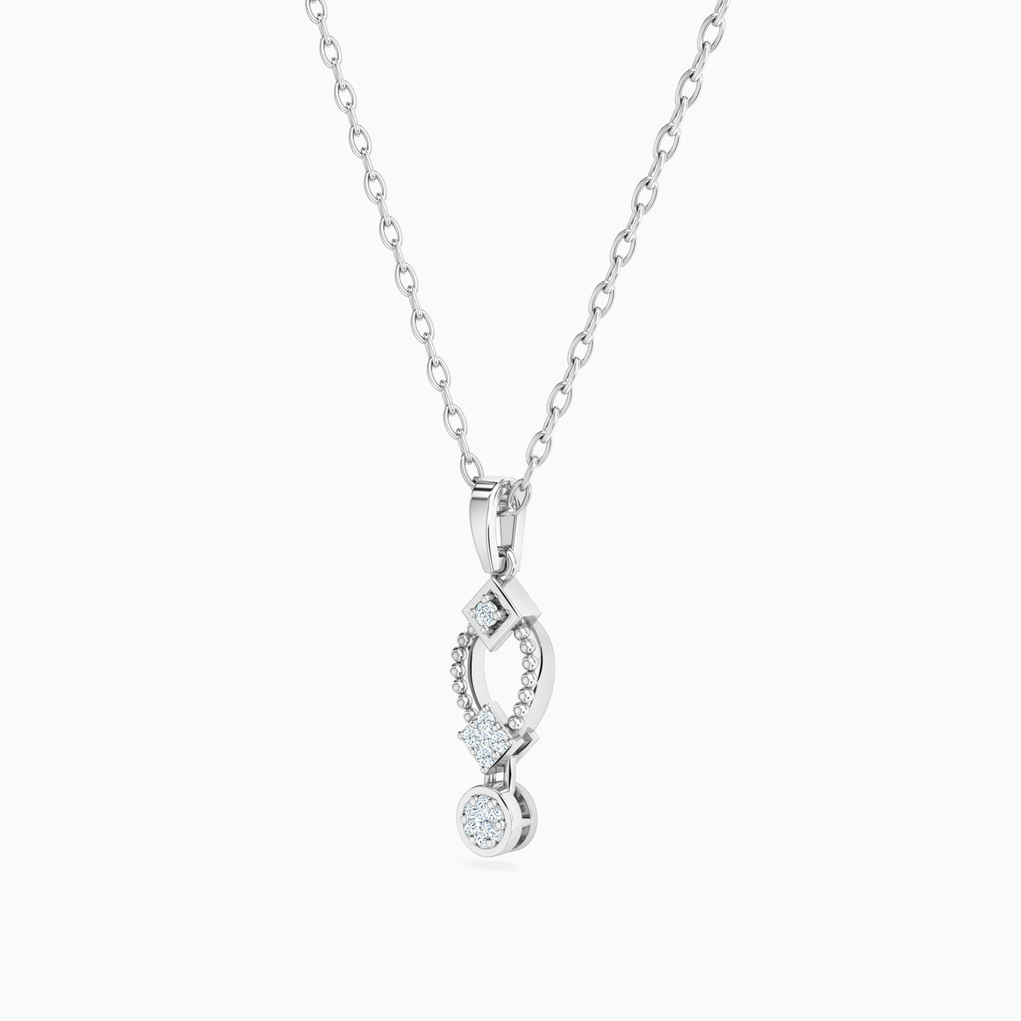 Marquise Diamond Necklace in 18K Gold - 2 Marquise Diamond Necklace in 18K Gold - 2