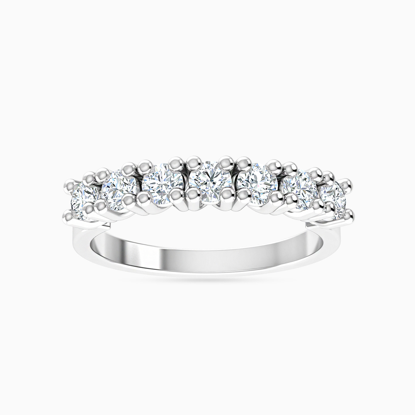 خاتم ذهب دائرة عيار 18 قيراط مزين بالألماس - 3 خاتم ذهب دائرة عيار 18 قيراط مزين بالألماس - 3