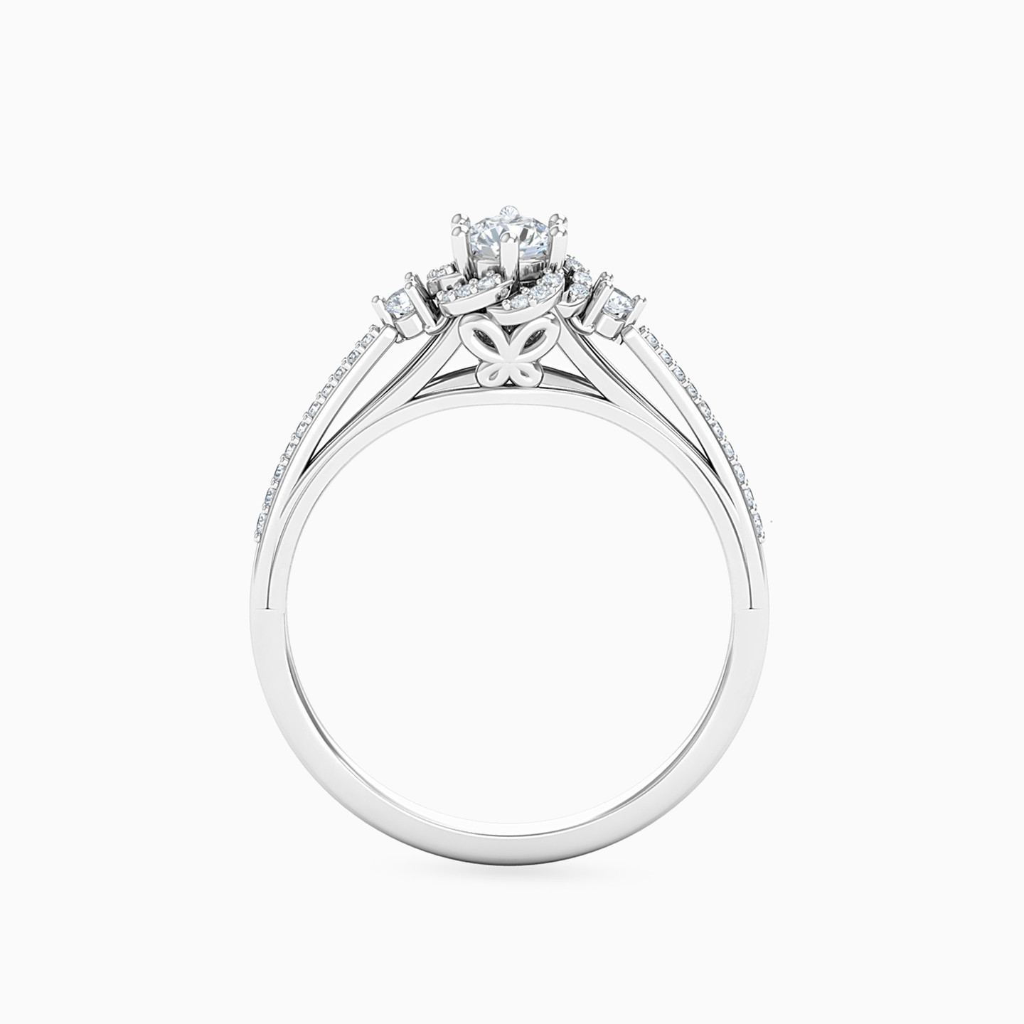 Circle Diamond Ring in 18K Gold - 3 Circle Diamond Ring in 18K Gold - 3