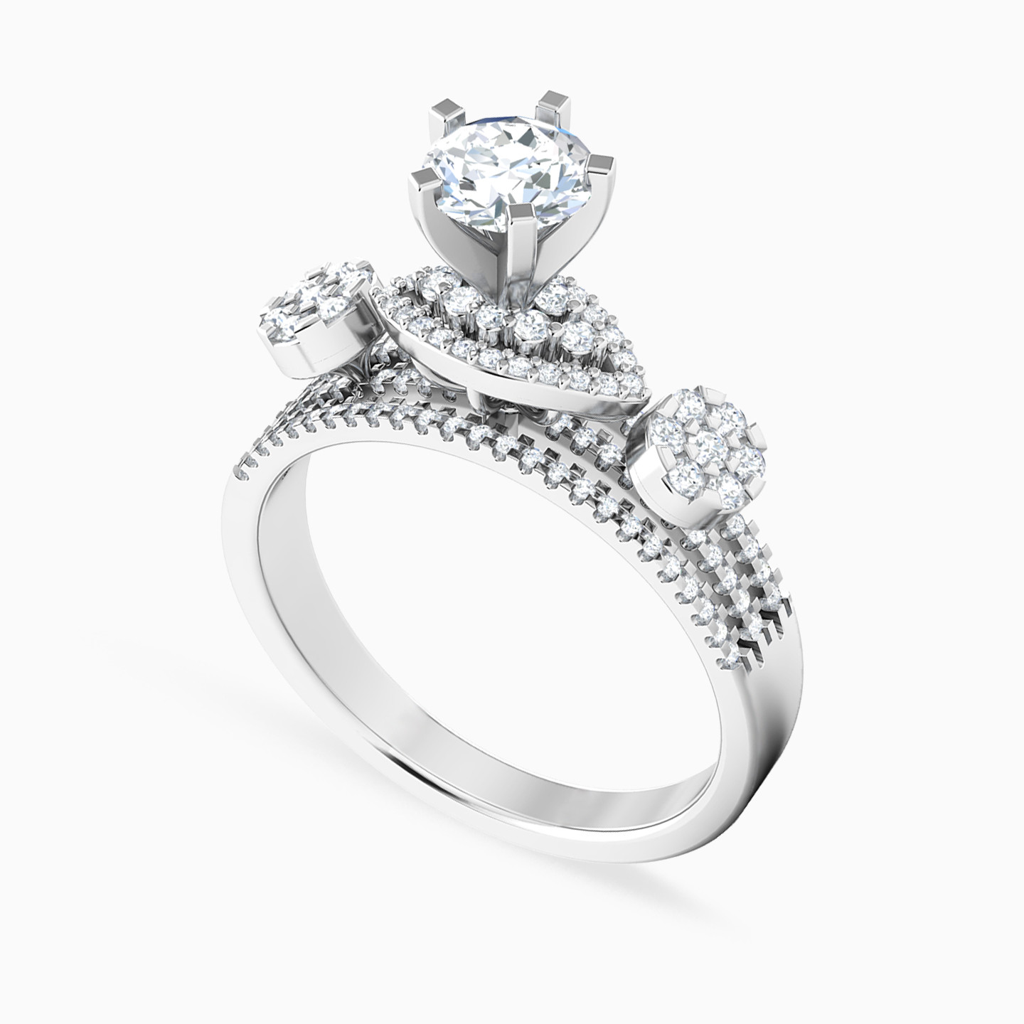 18K Gold Diamond Solitaire Ring - 2