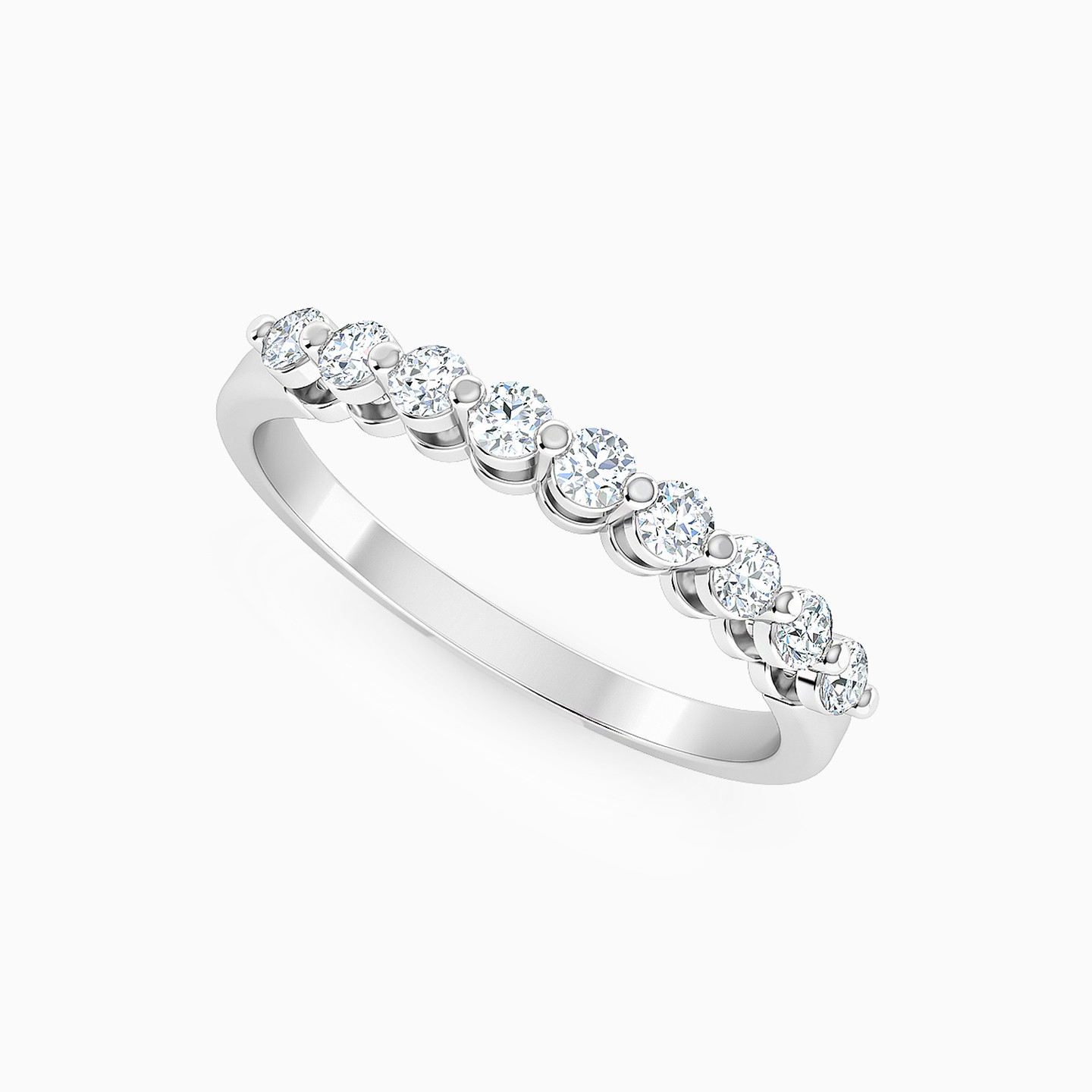 18K Gold Diamond Eternity Ring - 2