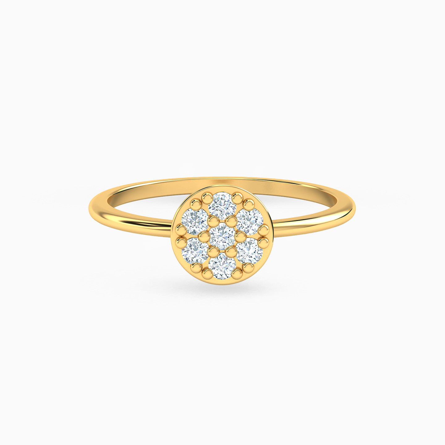 Flower Cubic Zirconia Ring in 18K Gold Flower Cubic Zirconia Ring in 18K Gold