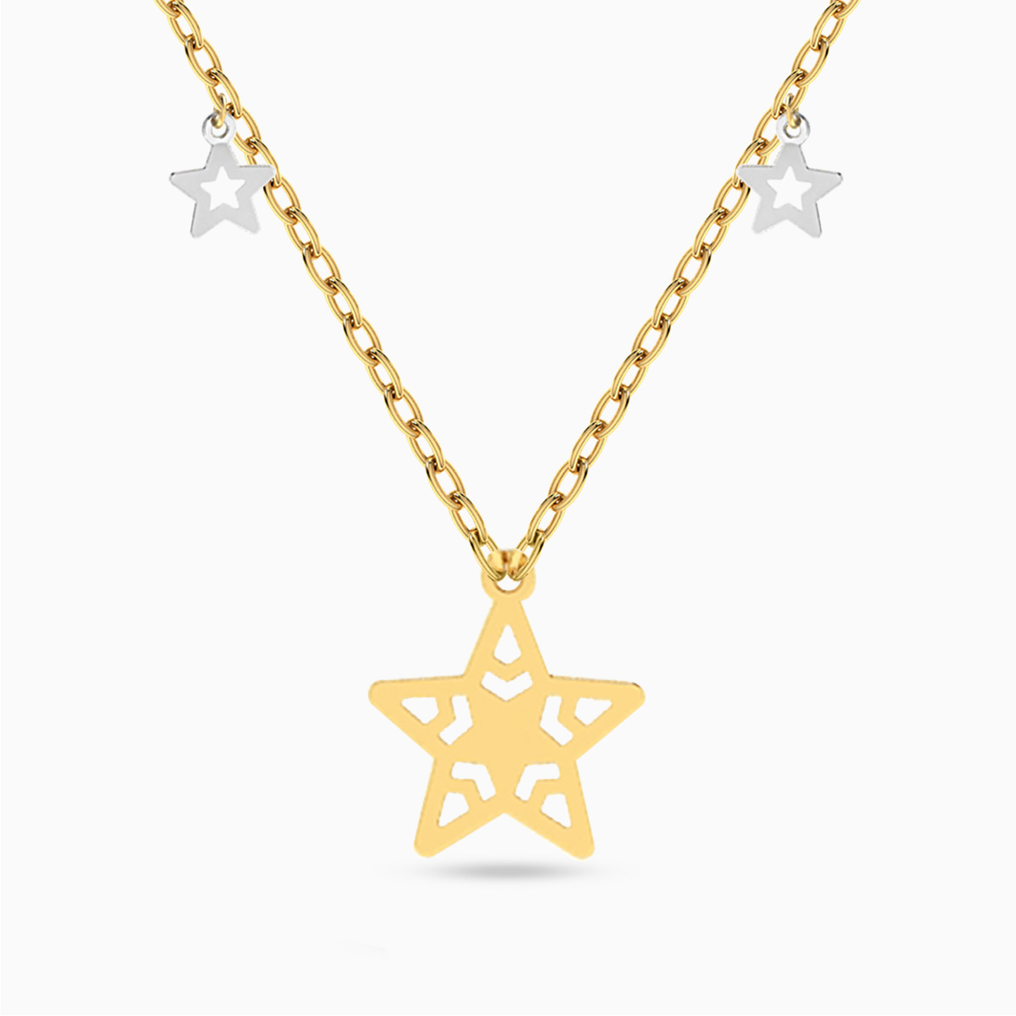 Star Chain Necklace in 18K Gold Star Chain Necklace in 18K Gold