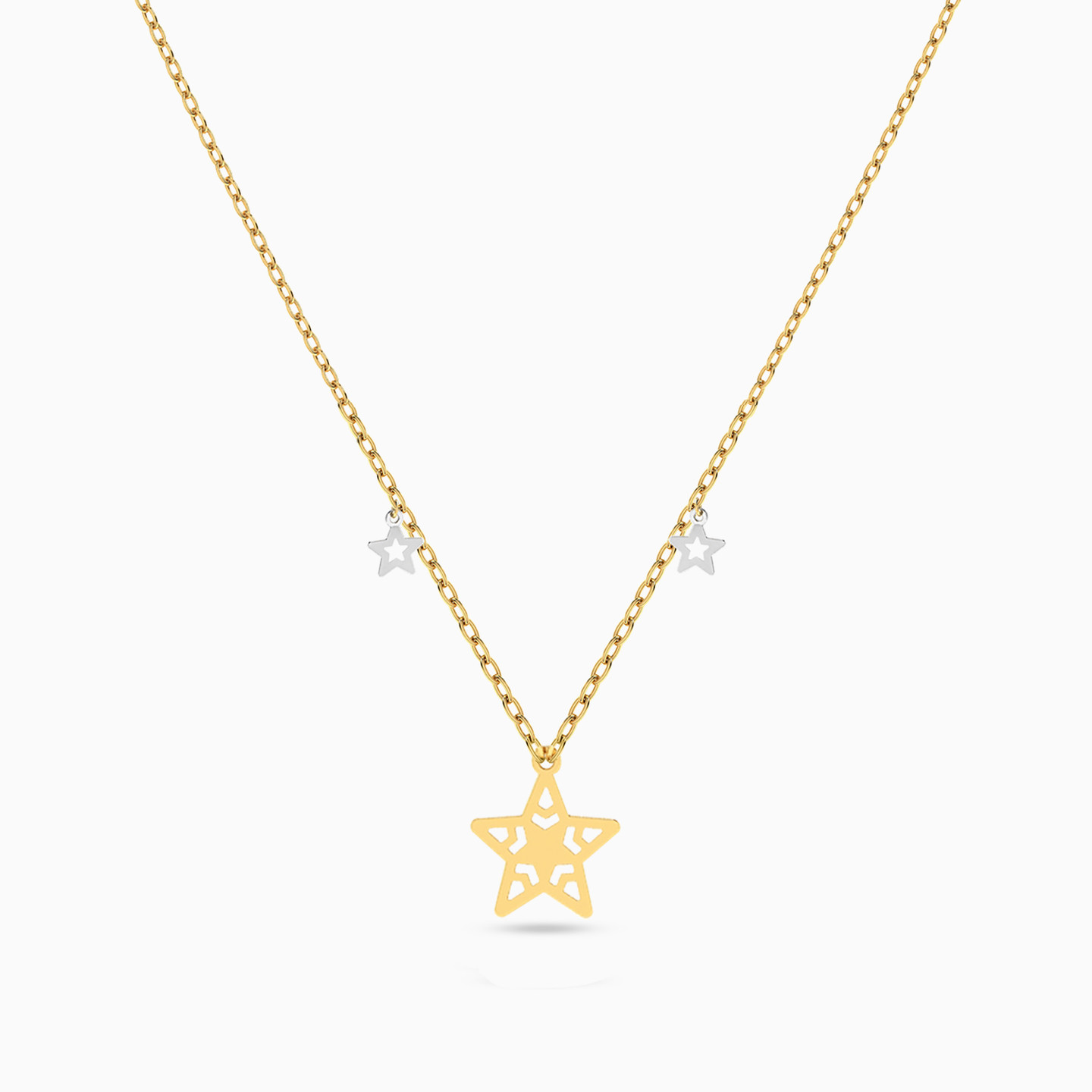 Star Chain Necklace in 18K Gold - 2 Star Chain Necklace in 18K Gold - 2
