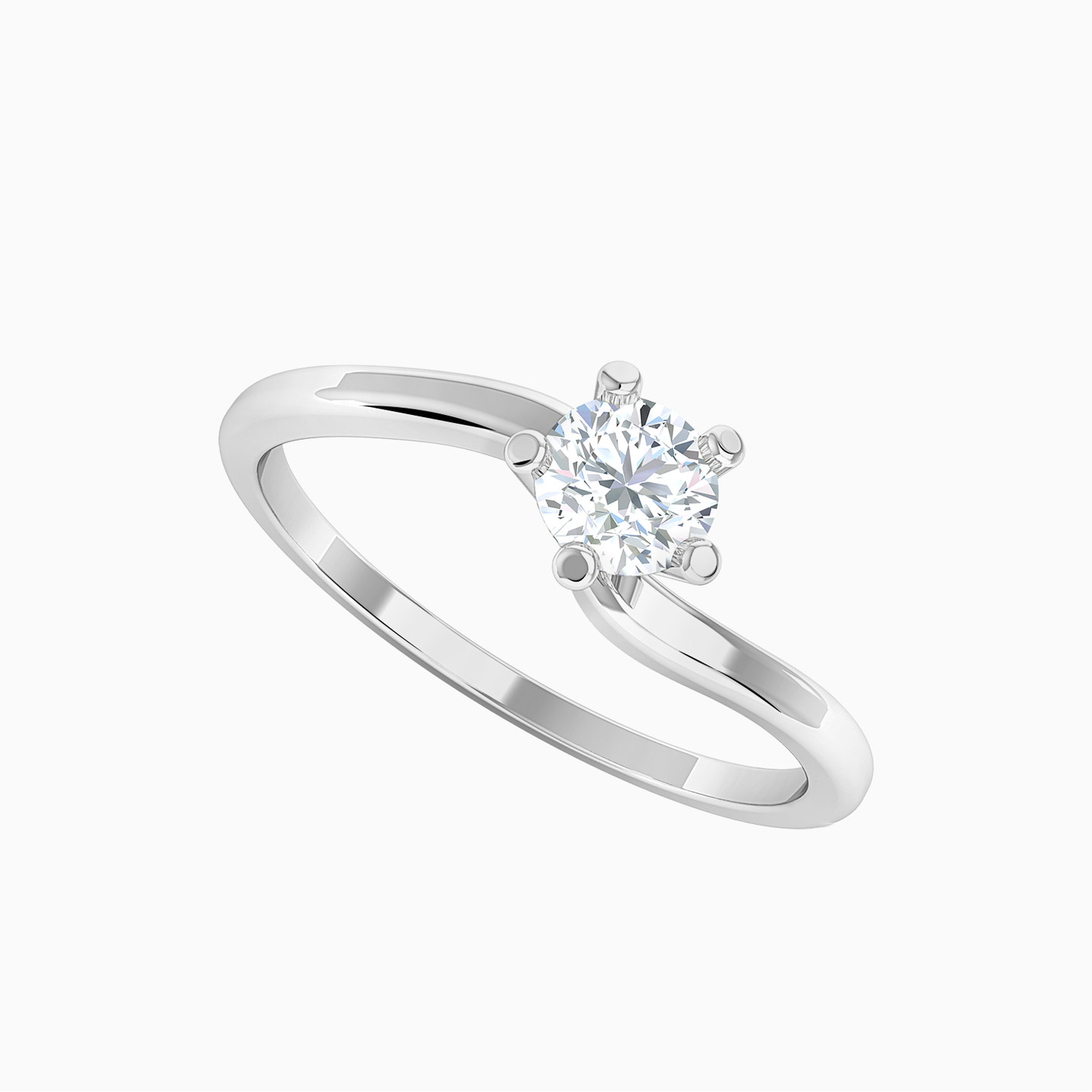 Circle Diamond Ring in 18K Gold - 2 Circle Diamond Ring in 18K Gold - 2