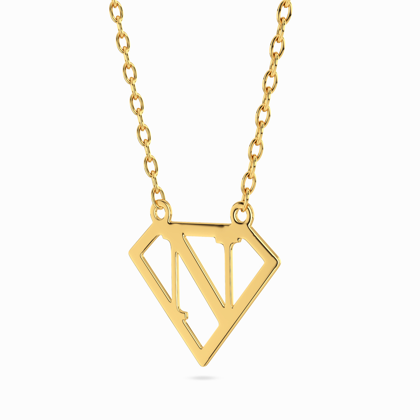 سلسلة ذهب حرف N عيار 14 قيراط - 2 سلسلة ذهب حرف N عيار 14 قيراط - 2