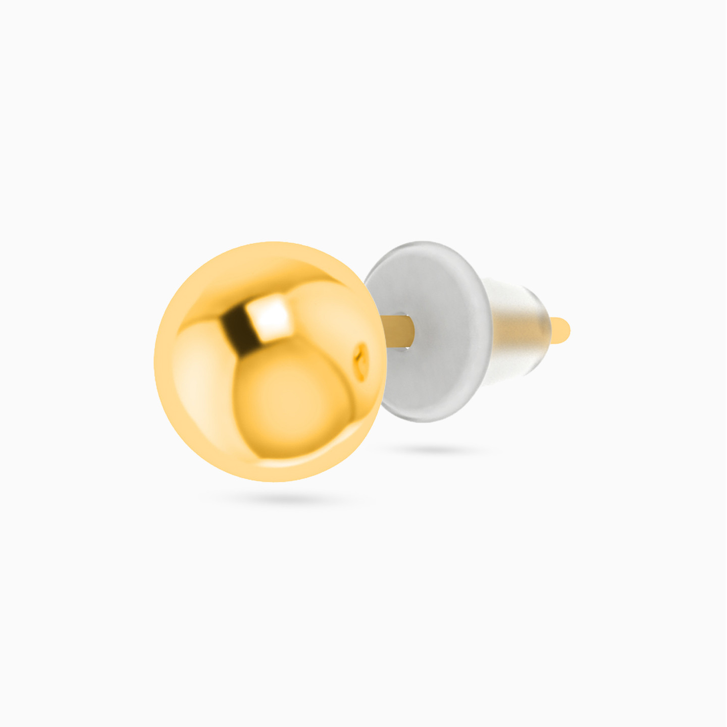 18K Gold Stud Earrings - 3