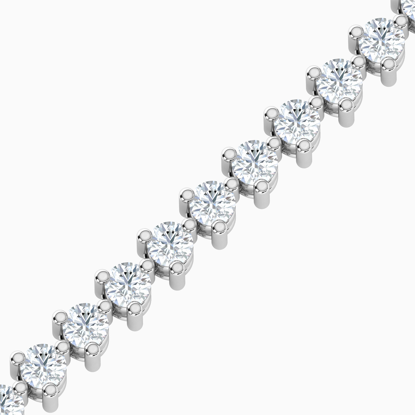 Diamond Tennis Bracelet in 18K Gold - 3 Diamond Tennis Bracelet in 18K Gold - 3